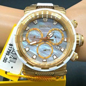 FIRM PRICE-Invicta MOP CHRONOGRAPH SPECIALTY WATCH